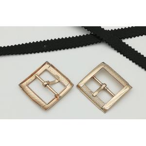Rectangle Metal Shoe Buckles Single Prong Pin Structure Exquisite / Elegant