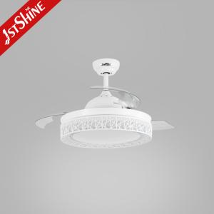 Affordable 42 Inch Ceiling Fan with Hidden Blades and Metal Lamp Body