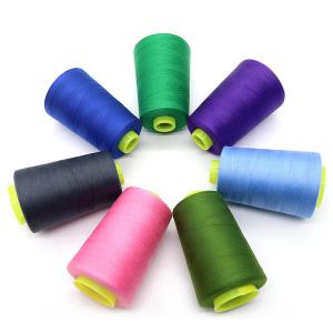 Low Moq 40/2 5000yds Dyed 100% Polyester Sewing Thread Mh Thread For Machine