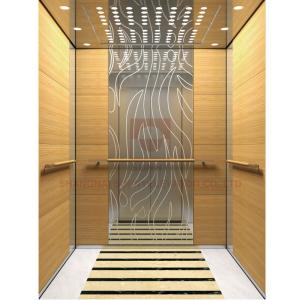China Solid Wood Elevator Cabin Decoration Panel Mirror Etching Wall With Luxury Type on sale