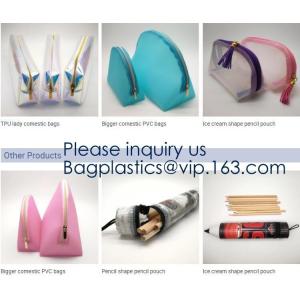 Clear Toiletry Bag - Compression Packing Cube - PVC Cosmetic Bag - Transparent