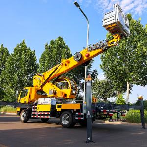 32m telescopic boom version Dongfeng aerial bucket lift aerial work platform