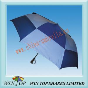 China 27 X 8k Auto 2 Folding Durable Golf Umbrella on sale
