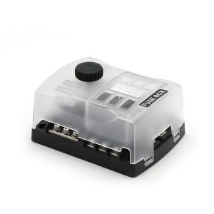 6 Way Fuse Distribution Block Car Boat Fuse Box Holder With Warning Indicator