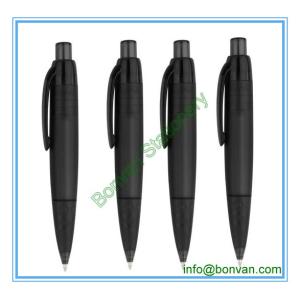 black advertising promotional ball point pen,black color plastic pen