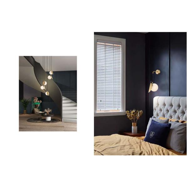 Bronze Glass Pendant Chandelier Lights 2700K/3000K/3500K