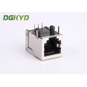 6 Pins 6 Contacts Custom Single Port Shield Rj12 Phone Jack Connector