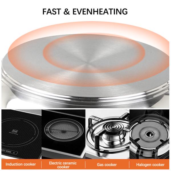 Best Selling Silver Kitchen Cookware Nonstick Steamer Pots Set Food Steamers Cooker Steamer Pots