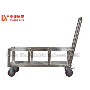Large Load Bearing Lean Trolley , Stainless Steel Trolley With Brake