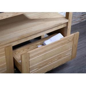 Polished Custom Bathroom Vanity Tops Square Shape With Platform Basin