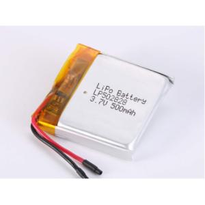 Cheap LP502828 3.7V 500MAH Lithium Polymer Battery with JST/Customized Connector Type and ROHS Certificates Voltage 3.7V Anode Material Other for sale