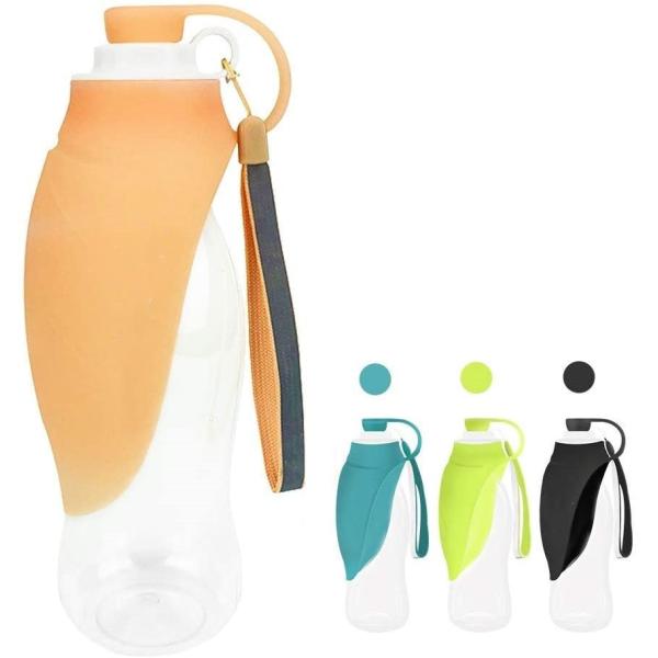 Quality Foldable Portable Drinking Bottle For Dogs 580ML Collapsible Pet Water Bottle wholesale