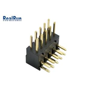 ISO9001 10P PBT Double Row Pin Header PA6T LCP Board To Board Connector