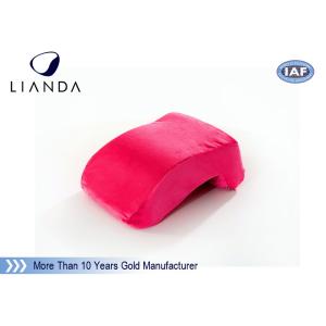 Velvet cover Memory Foam Pillows Customized LOGO for Office Nap , ROHS TUV