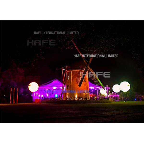 Glittering 500CM Helium Advertising Inflatable Balloon Lights Can Fly 10-20M High