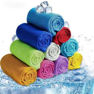 Custom Logo Microfiber Cooling Towel Refreshing Sports Ice Cool Towel