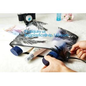 slider bags frosted EVA zipper packaging bag for garment/clothing/apparel, stand