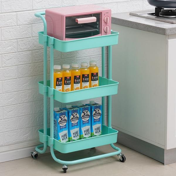 ISO Rolling Organizer Cart 3 Tier Storage Trolley On Wheels