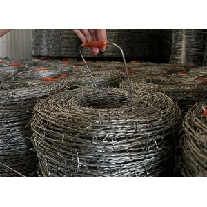 Standard BWG16 Double Strand Barbed Wire Fence With Handle