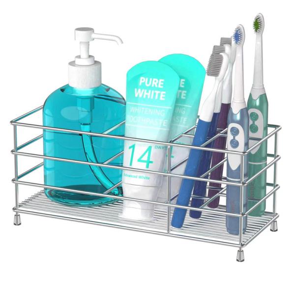 Quality Durable Rust and Slip Resistant Toothbrush Holder Bathroom Accessories Organizer with 7 Slots wholesale