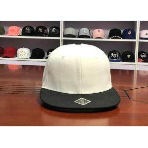 Cheap Unisex Wool Acrylic Snapback Flat Brim Cap Adjustable Plastic Back Closure for sale