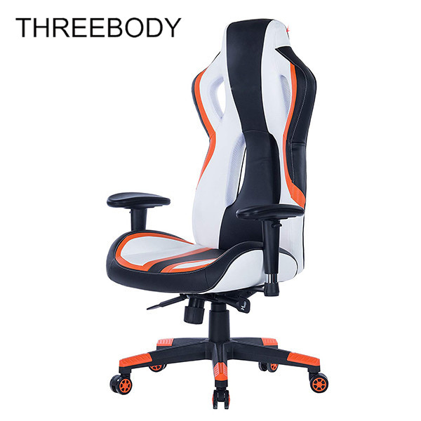 Quality Home Executive Racing Office Chair With Footrest 350lbs Loading Capacity wholesale