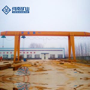 Remote Control Garage Gantry Crane , Single Beam Mobile Overhead Crane