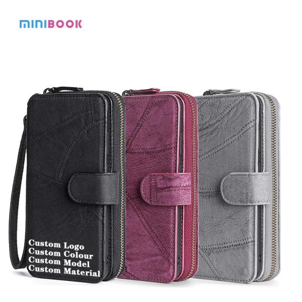 Letter Pattern PU Leather Wallet Case for iPhone 13 Pro Max Minibook Multi