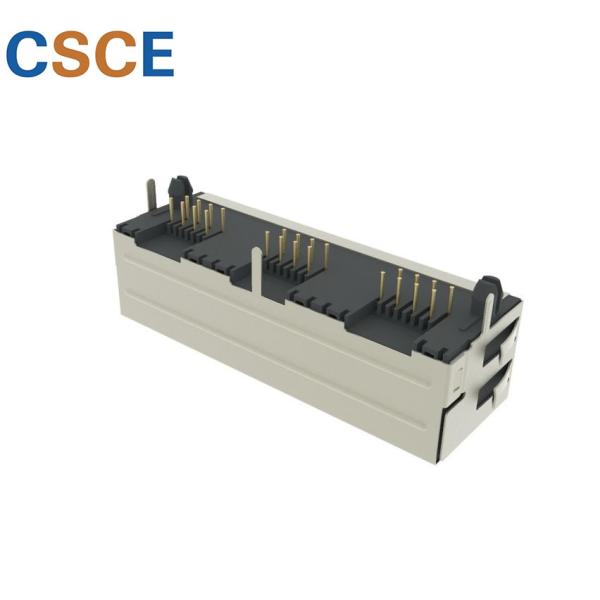 100 Base - T Shielded RJ45 Modular Jack 1 * 3 Ports For Mobile Communication /