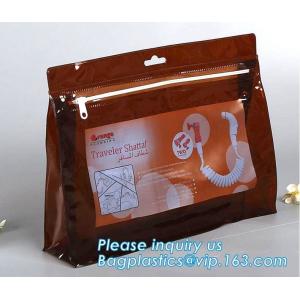 A5 size clear plastic PP PVC document file bag with zip lock,PVC bag zippered