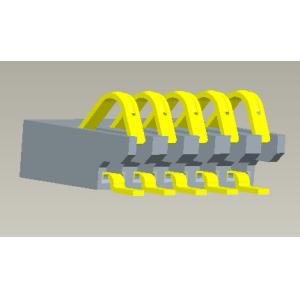 Pitch 1.27mm Battery Pin Connector 2-6 Pin SGS REACH Certificate