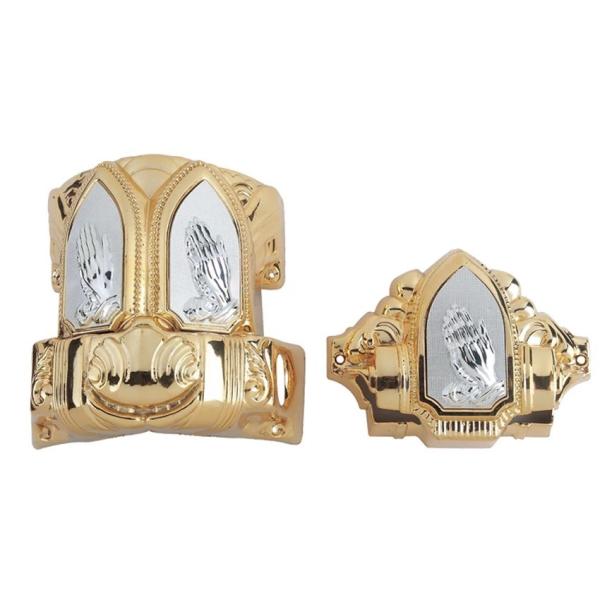 Quality Copper Silver Casket Accessories With Praying Hands Casket Hardware wholesale