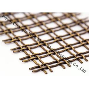 Straight Bend Type Aluminum Crimped Cladding Woven Wire Mesh