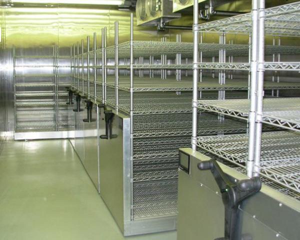 Quality Custom Made High Density Storage System , Sliding Wire Shelving With Floor Track wholesale
