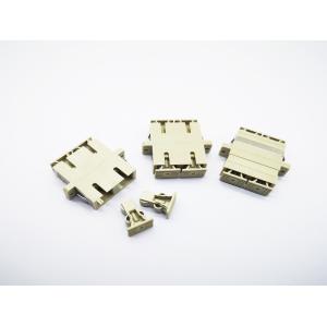 OM2 DX SC Fiber Optic Adapter / Coupler Grey With Dust Cap For Date Center
