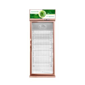 457L Mini Glass Door Display Cooler 1 Door Display Freezer For US Standard 17 Cu