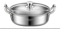 New Arrival 28cm Hot Pot Multi-user Hotpot Induction Soup Pot 304 Stainless