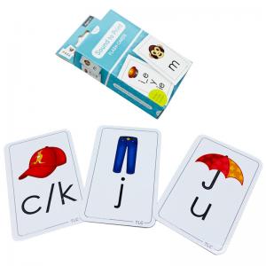 Cheap 350 Gsm Artpaper Alphabet Learning Cards With Hanger for sale