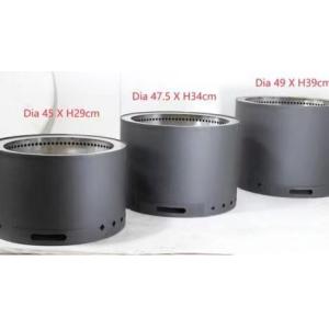 China 19.5 Inch Smokeless Wood Fire Pit Camping BBQ Black SPCC Coated on sale