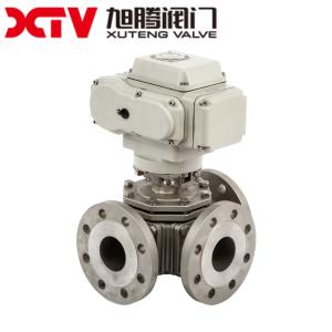 US Stainless Steel Five-Way Flanged Ball Valve with PN1.0-32.0MPa Nominal