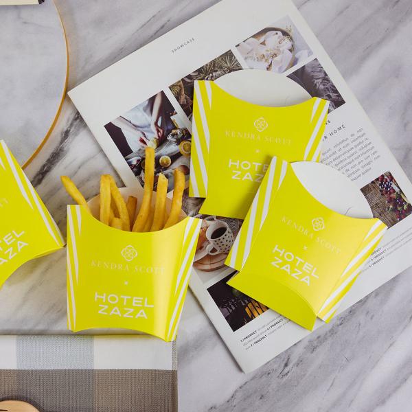 Customized printing of french fries eco-friendly biodegradable disposable fast