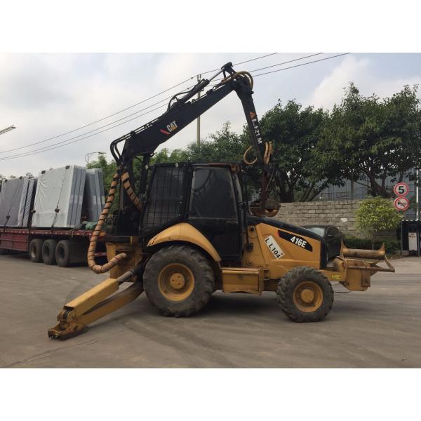 Used Caterpillar Wood Working Machine 416e Timber Backhoe Loader Grab Pipe