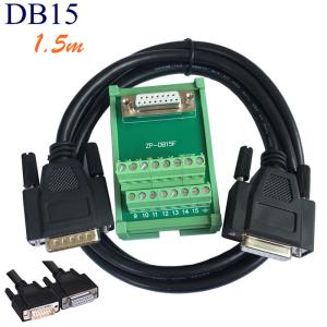 DB15 D Sub 15 Pin Male Female Dual Connectors Terminal Block Wiring Breakout