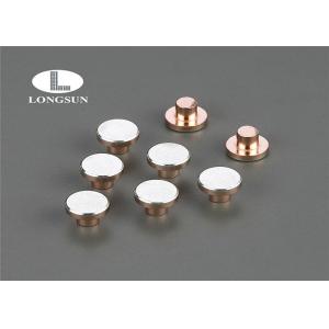 Sterling Silver Electrical Contact Rivets , Flat Head Solid Rivets For