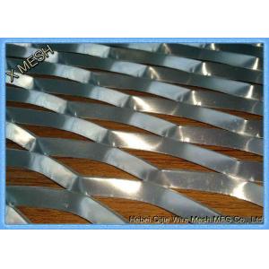 Aluminum Flat Expanded Metal Mesh / SS304 Expanded Mesh Screen For Architecture