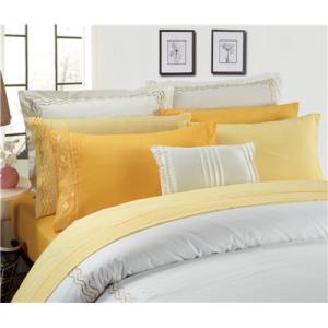 Chakras Energetic Sheet Set 6pcs Polyester Cotton Bedding Set with Embroidery