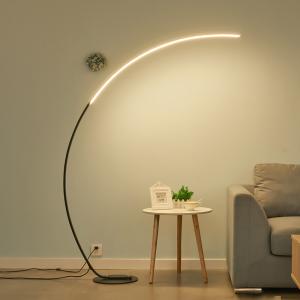 Arc Floor Lamp Dimmable APP Control Colorful Black White Corner Floor Lamp