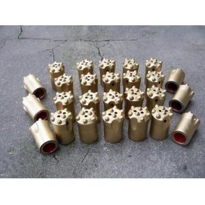 Tungsten Carbide Mining Drilling Tools , 7° Quarrying 34mm Taper Button Bit