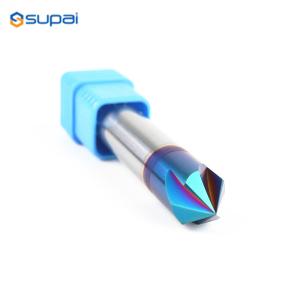 Tungsten Carbide 4 Flutes Chamfer End Mill CNC Cutting Tools