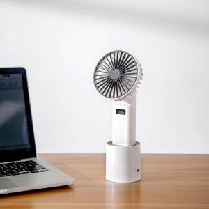 Portable LED Digtial Display 4000mAh Mini USB Handheld Fan